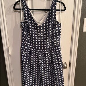 Vineyard Vines Navy &White Fit & Flare Dress